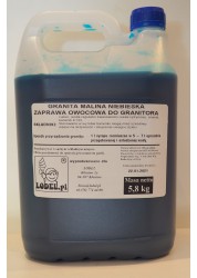 Granita syrup - raspberry flavor (blue)
