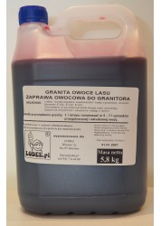 Granita syrup - forest fruit flavor